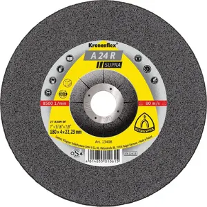 Griešanas disks tērauda griešanai KLINGSPOR KL13295 A24R SUPRA 125×2,5×22 mm