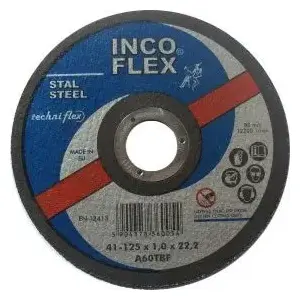 Tradzes/griešanas disks Techniflex 125 x 6,5 x 22,2 mm priekš metāla, A24T