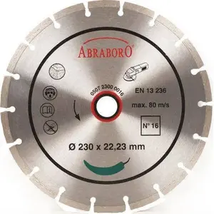 Dimanta ripas disks Abraboro 125 x 22,7 mm N16 AB12500016 leņķa slīpmašīnām