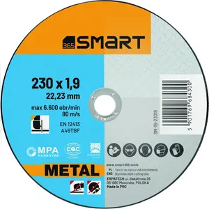 Cutting Disc for Metal Smart 230 x 1.9 mm, 25 pcs