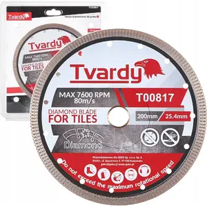 Diamond Cutting Blade Tvardy 200x10x25.4/22.23 mm for Porcelain Tiles (25 pcs)