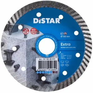 Алмазный отрезной диск Distar 125 x 2,2 x 22,23 мм Turbo для болгарки
