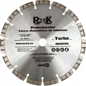 Алмазный диск GEKO Turbo Professional для ж/б 230×12×22,23 мм RK0115