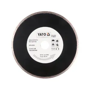 Круг отрезной YATO YT-6017 для керамики, стекла, глазурованной плитки, фарфора, камня — 200 мм