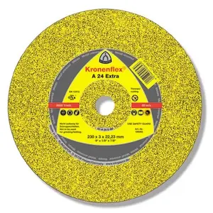 Slīpēšanas/šķērsošanas disks KLINGSPOR 125×6×22 mm A24 Extra tērai, modelis 45458A