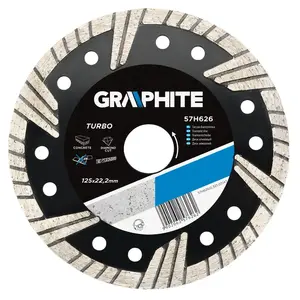 Алмазный отрезной диск GRAPHITE 180 x 22,2 мм Turbo 57H628