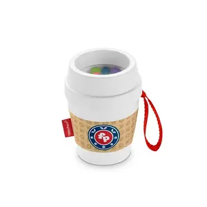 Zobiņu mazinātājs Fisher-Price Coffee Cup Teether zīdaiņiem no 3 mēnešiem, daudzkrāsains