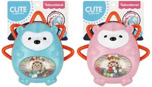 Teething Rattle akuku Jeżyk — baby rattle and teether, safe grip design