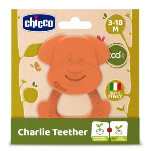 Погремушка-прорезыватель Chicco MASSAGGIAGENGIVE GUFO ECO+ — оранжевая, унисекс, вес 300 г