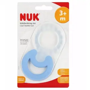 Погремушка-гризак Nuk Zest Gryzaków 3 модель 10256225 — прорезыватель для ребёнка, синий, 1 шт.