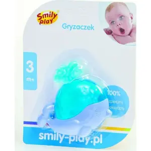 Zobiņu rotaļlieta Smily Play Gryzaczek Wieloryb – Smily Play, modelis 454729, zīdaiņu graužamais «vaļa»