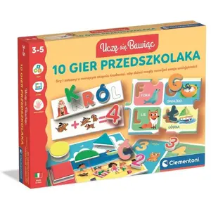 Board Game Set Clementoni — 10 Preschool Games (age info not provided)