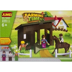 Building Blocks Set Jumei Klocki Stadnina Koni – horse stable construction toy, model Ż-EURO-KL-01-90