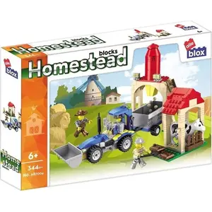 Construction Blocks ALLEBLOX Farm set, 344 pieces, dimensions 45×29×6 mm