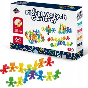 Educational counting blocks ASKATO — Liczmany set, 64 pieces, preschool learning toy