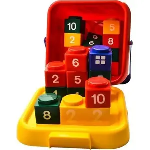 Toy bucket with numeric blocks Viking Toys – set of 30 pieces