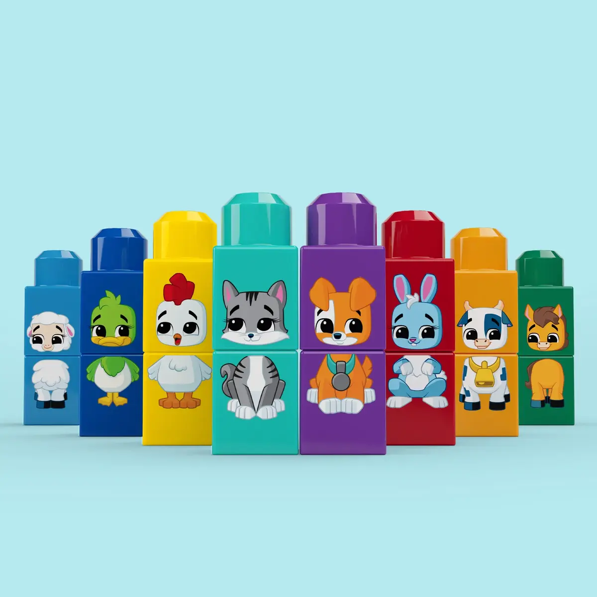 MATTEL MEGA BLOKS Build & Match Animal Tractor — 30 шт. Photo 3