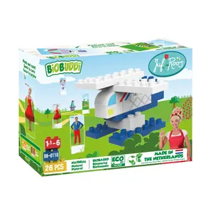Salikāmo rotaļlietu komplekts Qelements BiOBUDDi Juf Roos BB-0110 — 26 detaļas, no 1,5 gadiem
