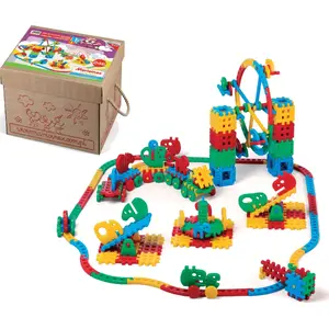 Building Blocks Set Marioinex Klocki Wafle Wesołe Miasteczko Stworów, Marioinex ZA4890
