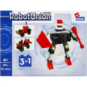 Construction Blocks ALLEBLOX Robot — 40 Pieces, interlocking building set