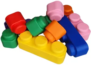 Soft Building Blocks Set 71 pcs Polesie GT3107 – children's soft foam blocks for stacking and play