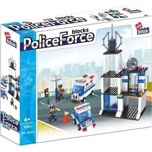 Construction Blocks ALLEBLOX Police Set AB2012 — 252 pieces, dimensions 34×27×6 cm