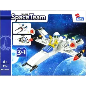 Construction blocks ALLEBLOX Space — 99 pieces set, modular building toy