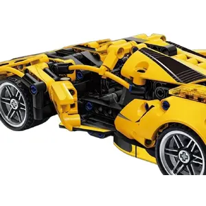 Building Blocks Car Sports Yellow — DD-Print model ZKL.S2012, 422 pieces