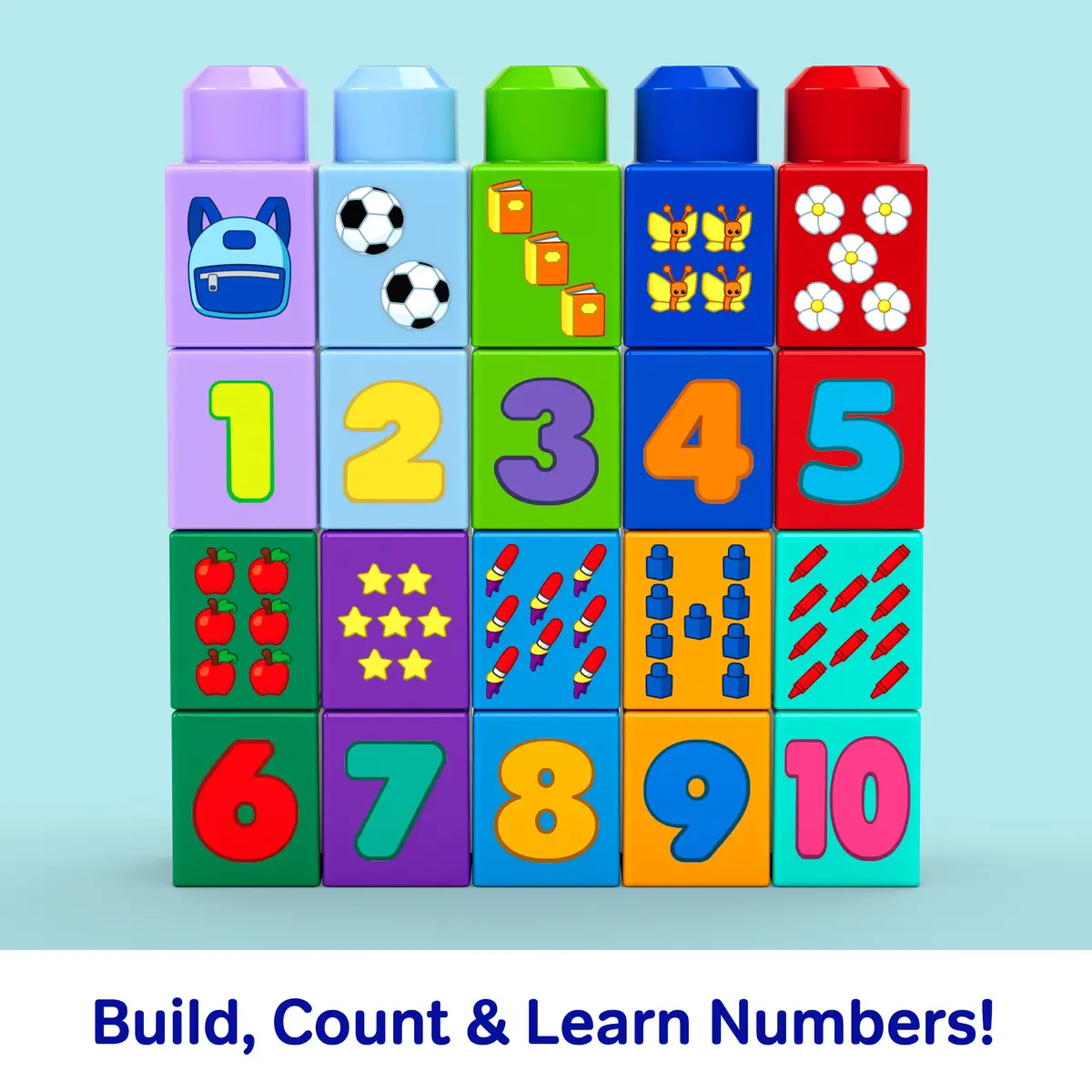 MATTEL MEGA BLOKS First Builders Build & Count Bus 45 шт. Photo 8
