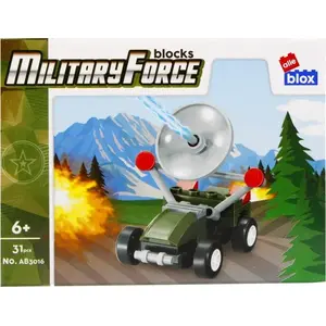 Building Blocks Set ALLEBLOX AB3016 — Military Vehicle, 31 Pieces