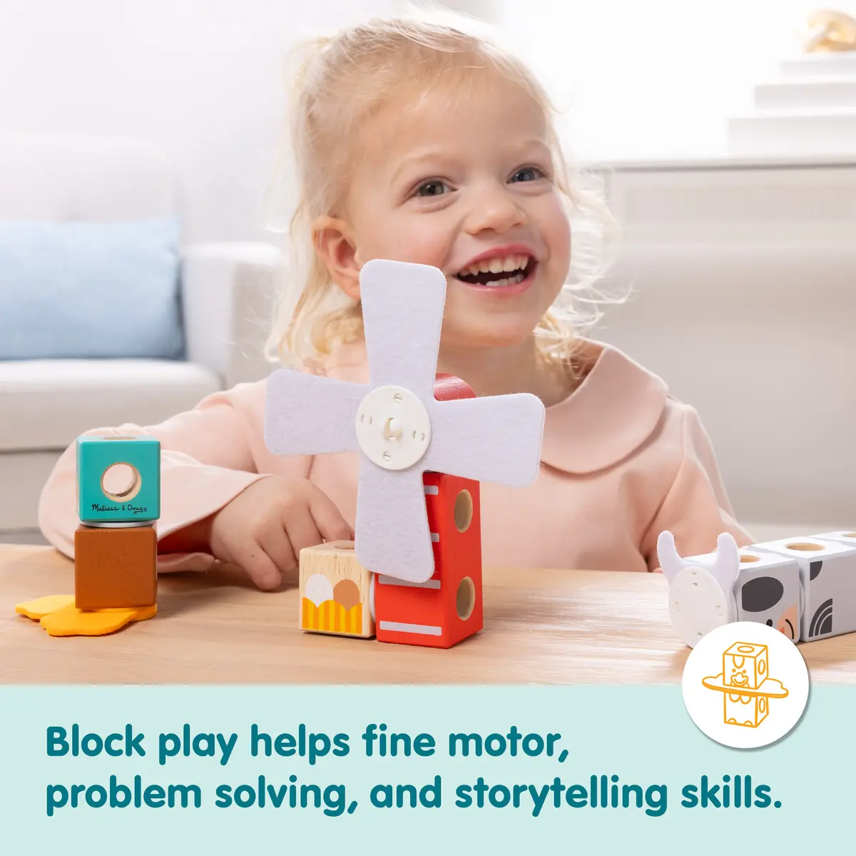 Melissa & Doug Blockables Koka rotaļlietu komplekts Photo 3