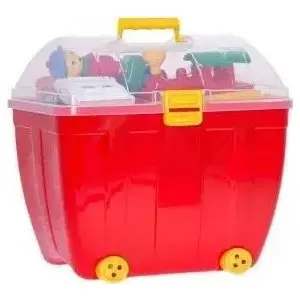 Toy storage case with building blocks Hemar — large set, 105 pieces