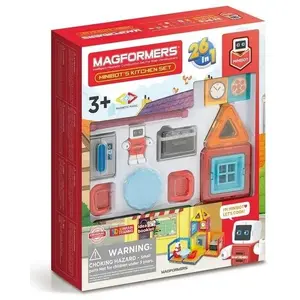 MAGFORMERS konstruktors Minibot's Kitchen Klocki House (modelis 0730658050101)