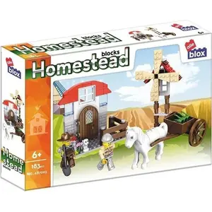 Construction Blocks Set ALLEBLOX AB7003 — 183 pieces, farm theme, pack size 29×19×5 cm