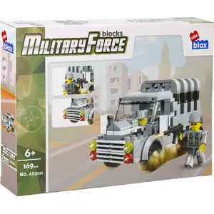 Building Set ALLEBLOX AB3021 — Military Armored Vehicle Model, 169 Pieces