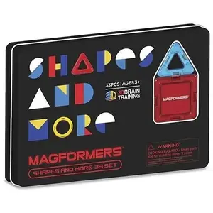Конструктор MAGFORMERS Klocki Shapes&More 33 детали — магнитный набор для творческой игры