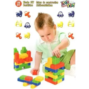 Construction block set Lets play - Zestaw 4, modular toy building blocks for children