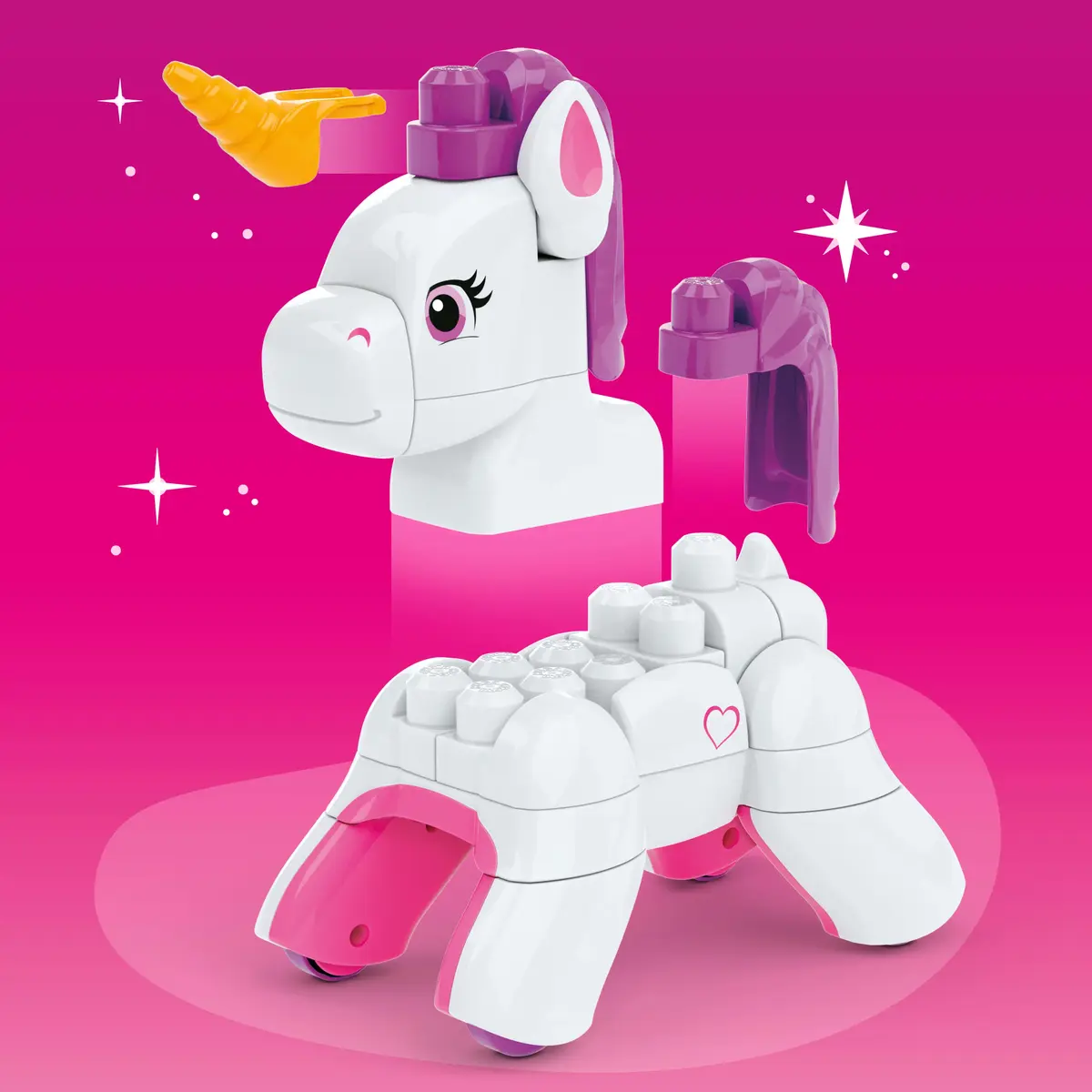 MATTEL MEGA BLOKS Build & Enchant Unicorn — 26 шт. Photo 5