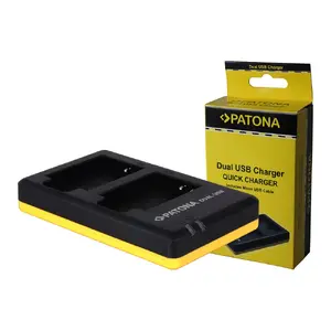Battery charger PATONA PT1973 for Nikon CoolPix series — 5V input, 4.2V output, 2.1A, Micro‑USB, black