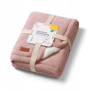 Cotton Baby Blanket PurePower BABY ONO 1659/01 with Insulation, Pink