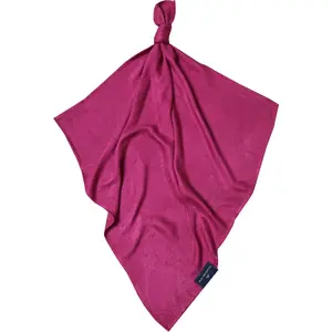 Texpol bērnu bambusa lakatiņš 30×30 cm, mākoņu raksts magenta, 170 g/m²