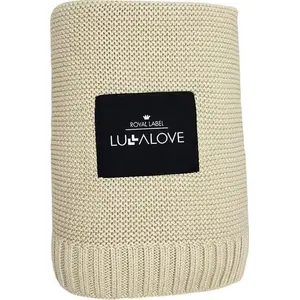 Baby blanket LullaLove 80x100 cm Bamboo Milk Coffee beige — breathable muslin blanket