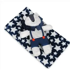 Blanket BabyMatex David with Lion Plush 75x100 cm universal for infants