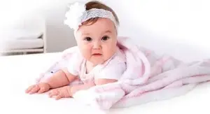 Blanket BabyMatex Ricco with embroidery 75×100 cm — for baby girl