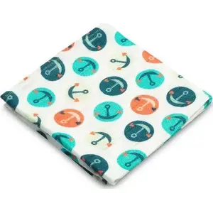 Muslīna autiņš Sensillo PIELUCHA BAMBUS KOTWICE 75x75 cm, bambusa audums, 75×75