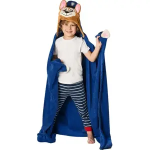 Pleds ar kapuci Carbotex Chase (PAW Patrol) 110 x 140 cm — bērnu flīsa sega