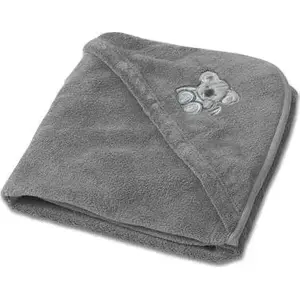 BabyMatex infant car seat hooded blanket Koala 95x95 cm dark gray