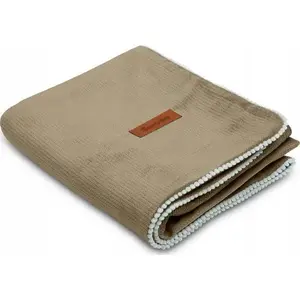 Детский плед Sensillo KOC VELVET BEŻ 75x100 — плед Sensillo 75×100 см