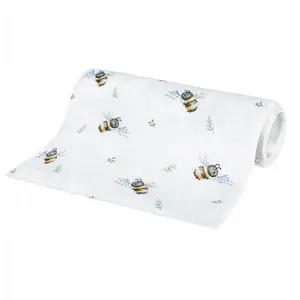 Bambusa bērnu salvetes Babyboom BOCIOLAND 75×75 cm — iepakojums ar bitīšu rakstu (5904501652018)