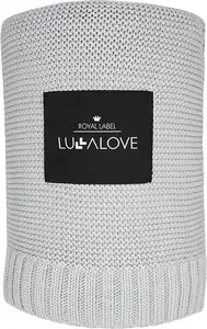 Baby blanket LullaLove 80x100 cm bamboo Glamour Gray — LullaLove